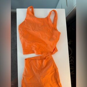 Lululemon Orange Two-Piece Set